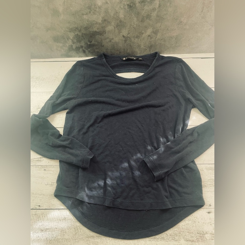 Athleta Women's Black Long Sleeve Tee